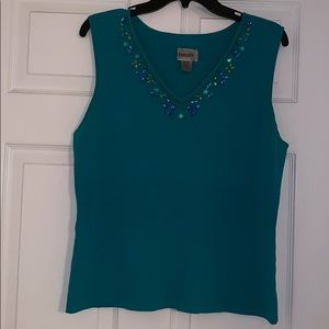 Chico's jeweled Tank Top.